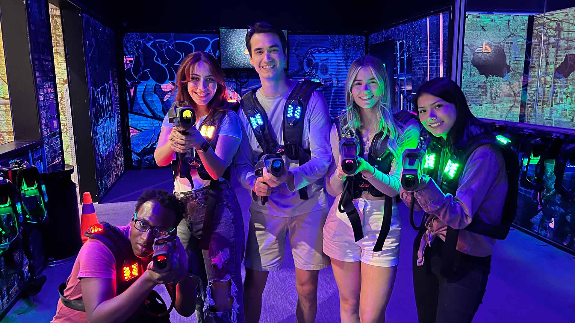 A group of people standing next to each other